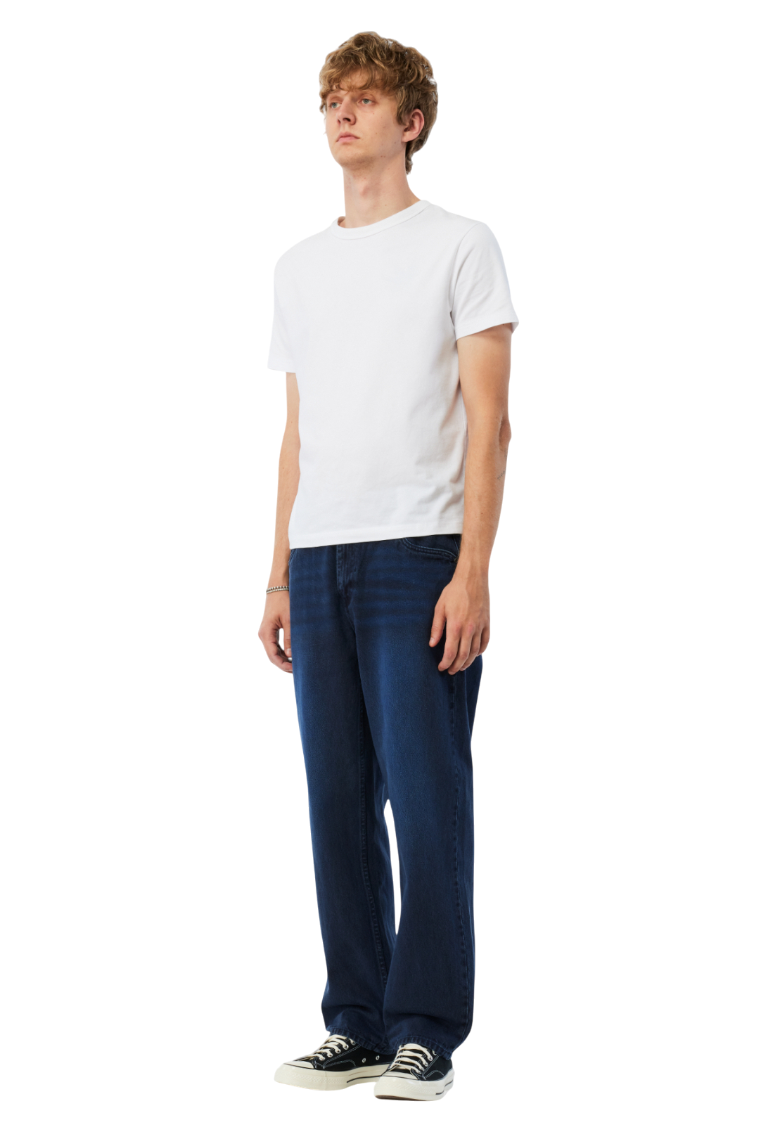 Pantalon Jean Décontracté - Bleu Vrai Sablé