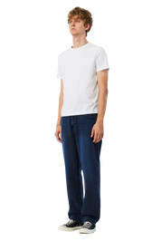 Pantalon Jean Décontracté - Bleu Vrai Sablé