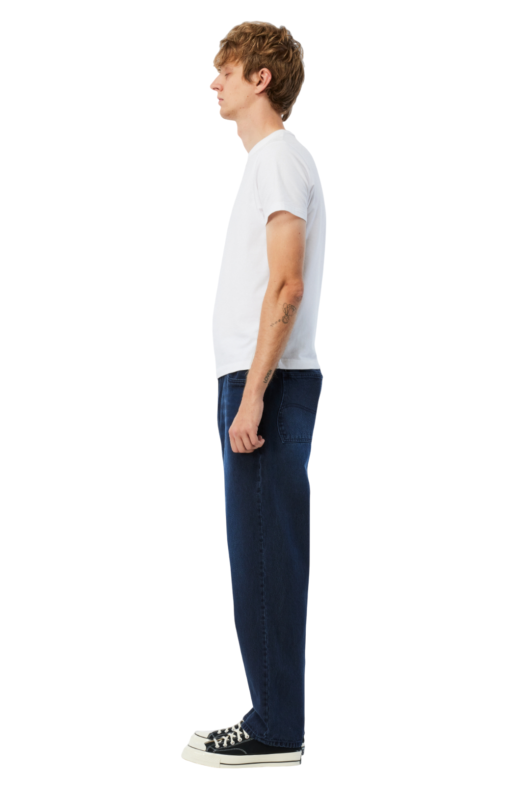 Pantalon Jean Décontracté - Bleu Vrai Sablé