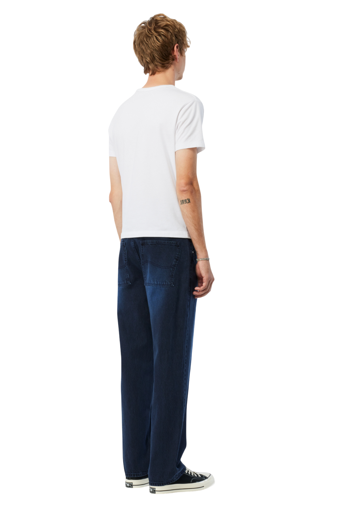 Pantalon Jean Décontracté - Bleu Vrai Sablé