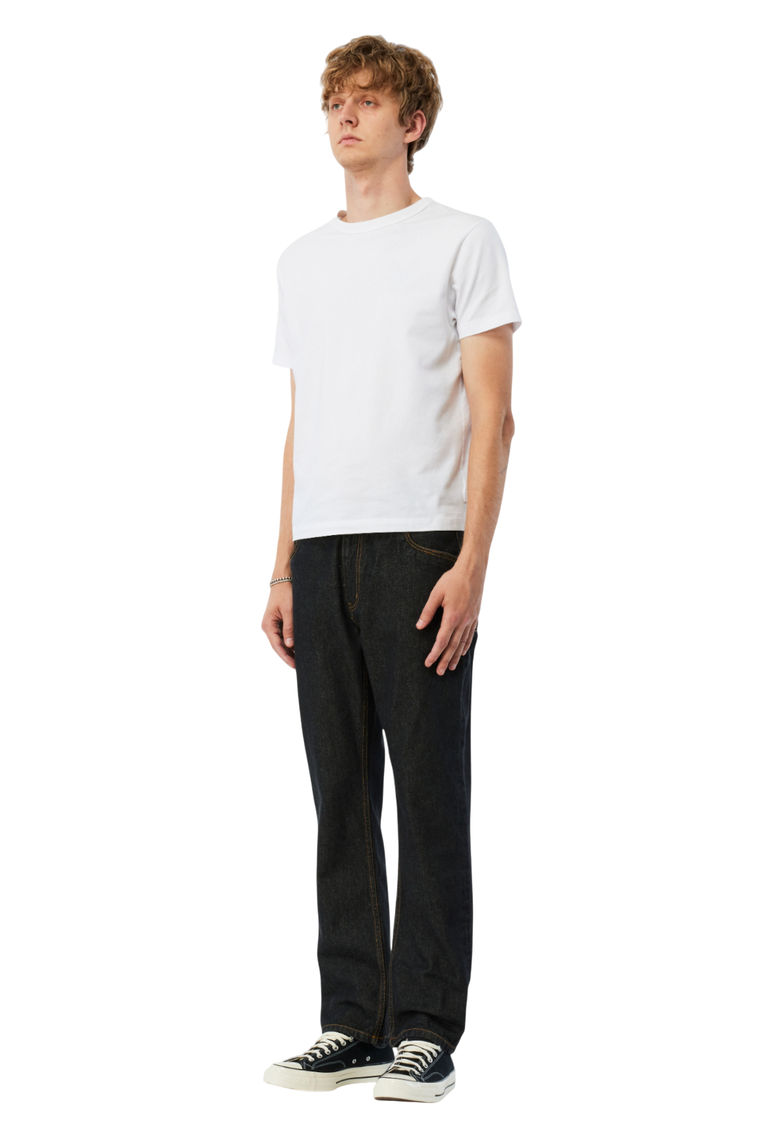 Pantalon Jean Droit - Noir Délavé