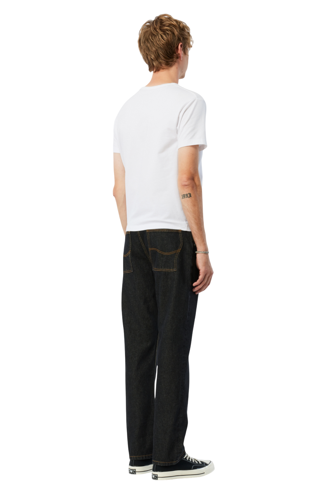 Pantalon Jean Droit - Noir Délavé