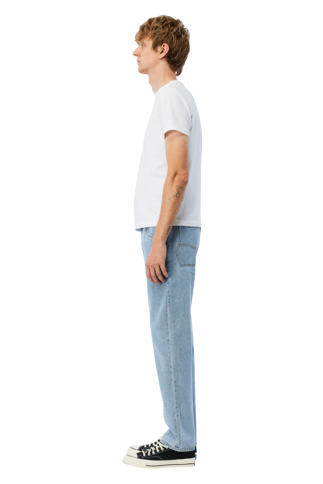Pantalon Jean Droit - Bleu Délavé
