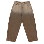 Classic Baggy Denim Pants - Dipped Sandblasted Brown