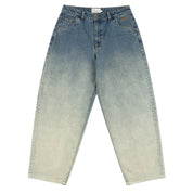 Pantalon Baggy Classique en Denim - Indigo Sablé Trempé