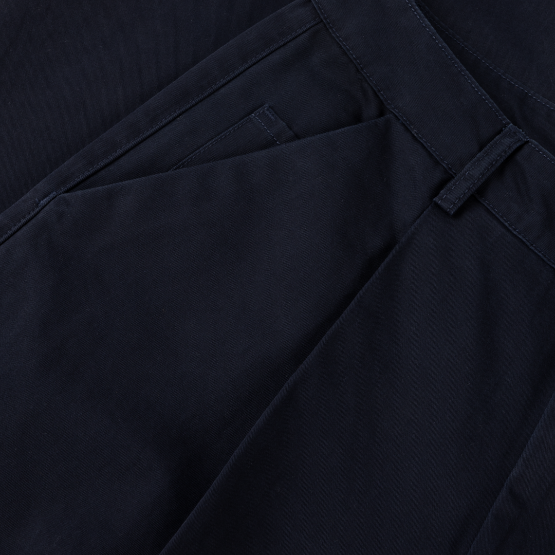 Baggy Chino Pants - Navy