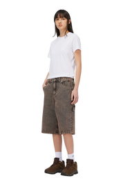 Short en Denim Classique - Marron Premium