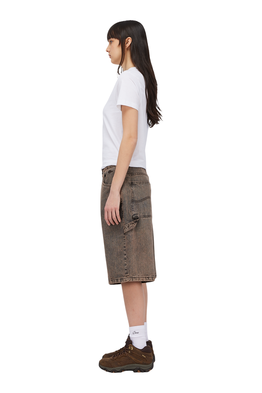 Short en Denim Classique - Marron Premium