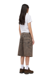 Short en Denim Classique - Marron Premium