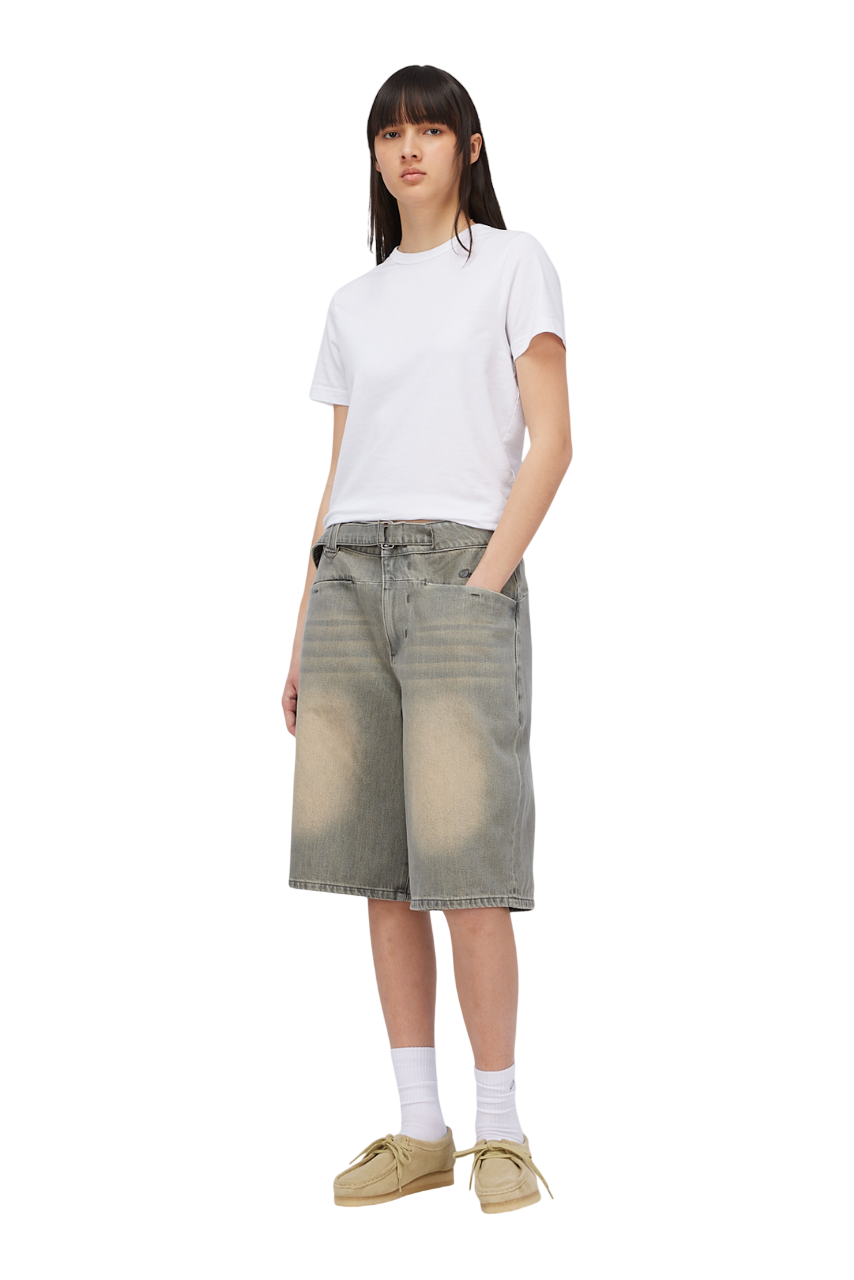 Short en Denim Tech - Désert Sablé