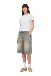 Short en Denim Tech - Désert Sablé