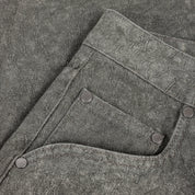 Baggy Denim Pants - Electric Charcoal