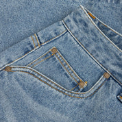 Baggy Denim Pants - Sandblasted Indigo