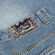 Baggy Denim Pants - Sandblasted Indigo