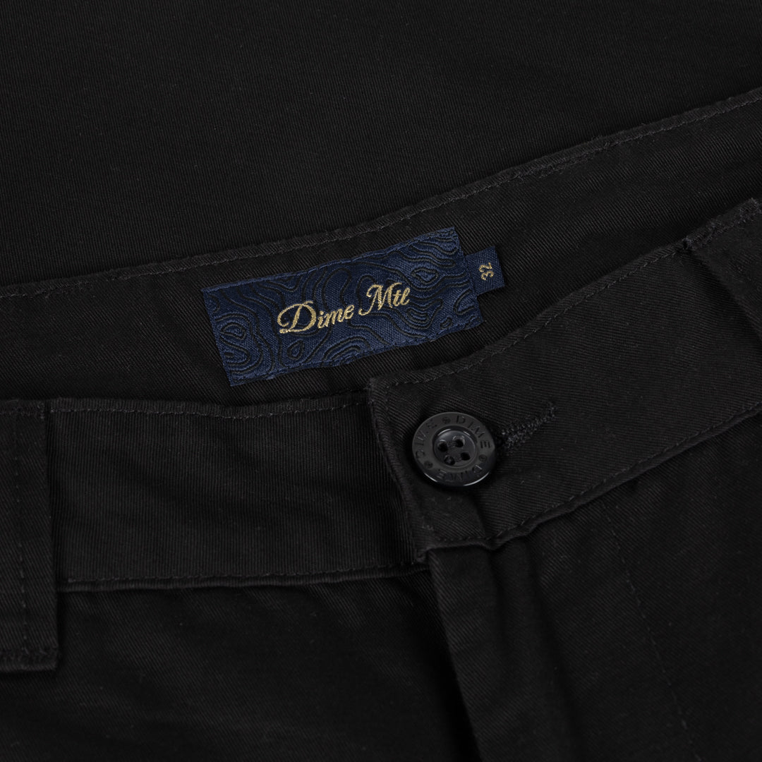 Baggy Chino Pants - Black