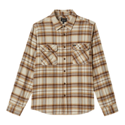 Bowery Flannel - Whitecap/Sand/Pinecone Brown