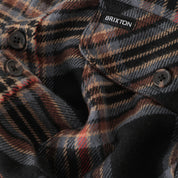 Bowery Flannel - Black/Red Earth