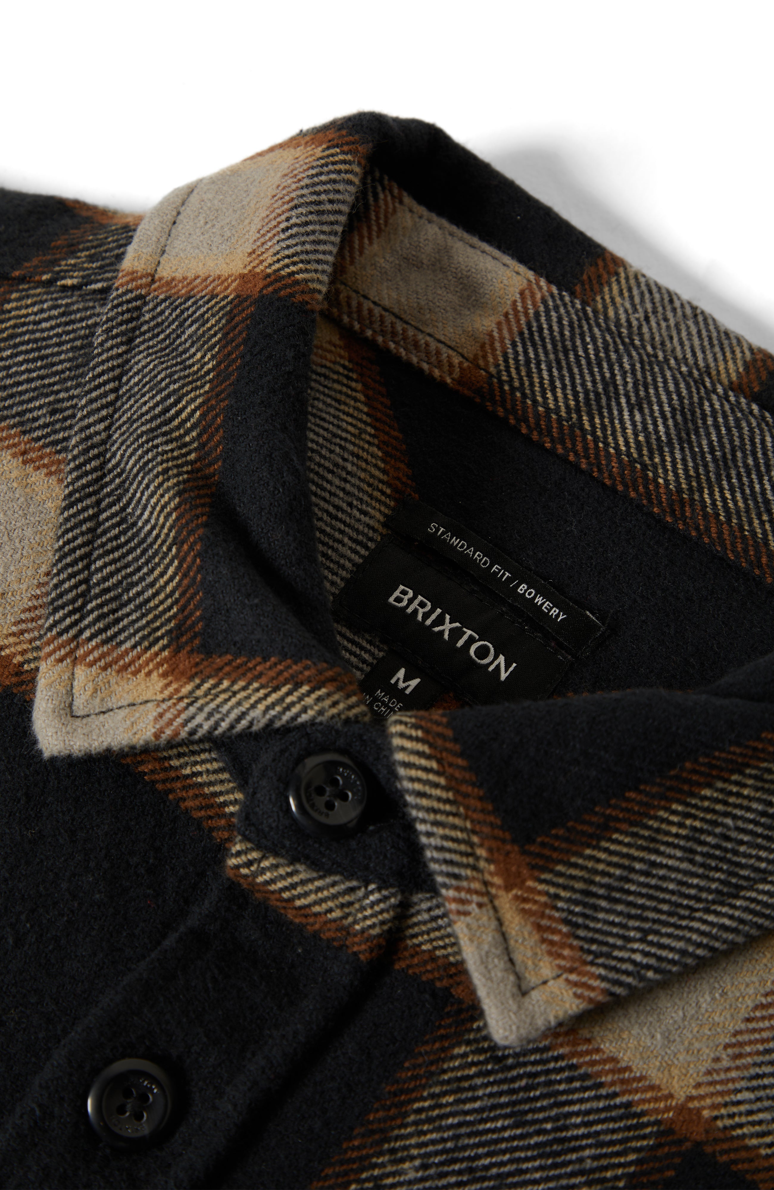 Bowery Heavyweight Flannel - Black/Cream
