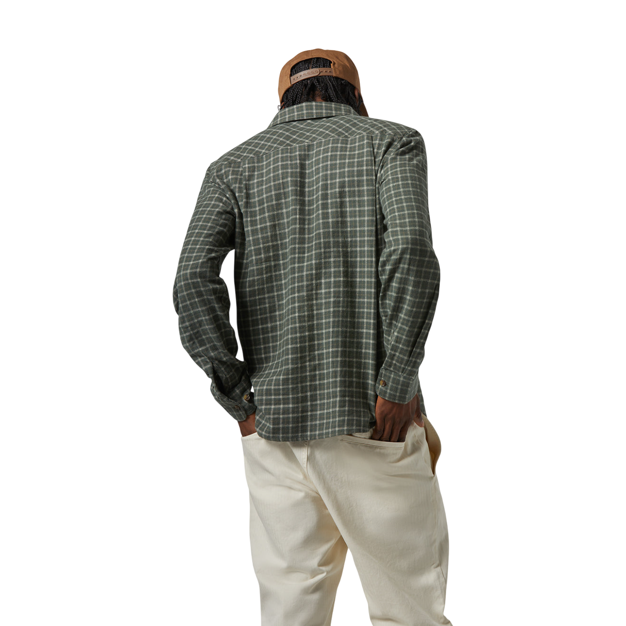 Bowery LW Ultra Flannel - Ivy Green/Whitecap