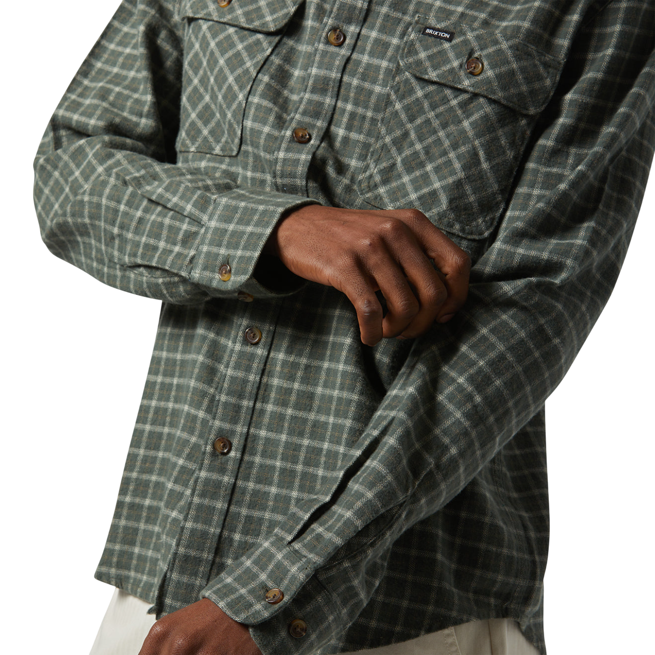 Bowery LW Ultra Flannel - Ivy Green/Whitecap