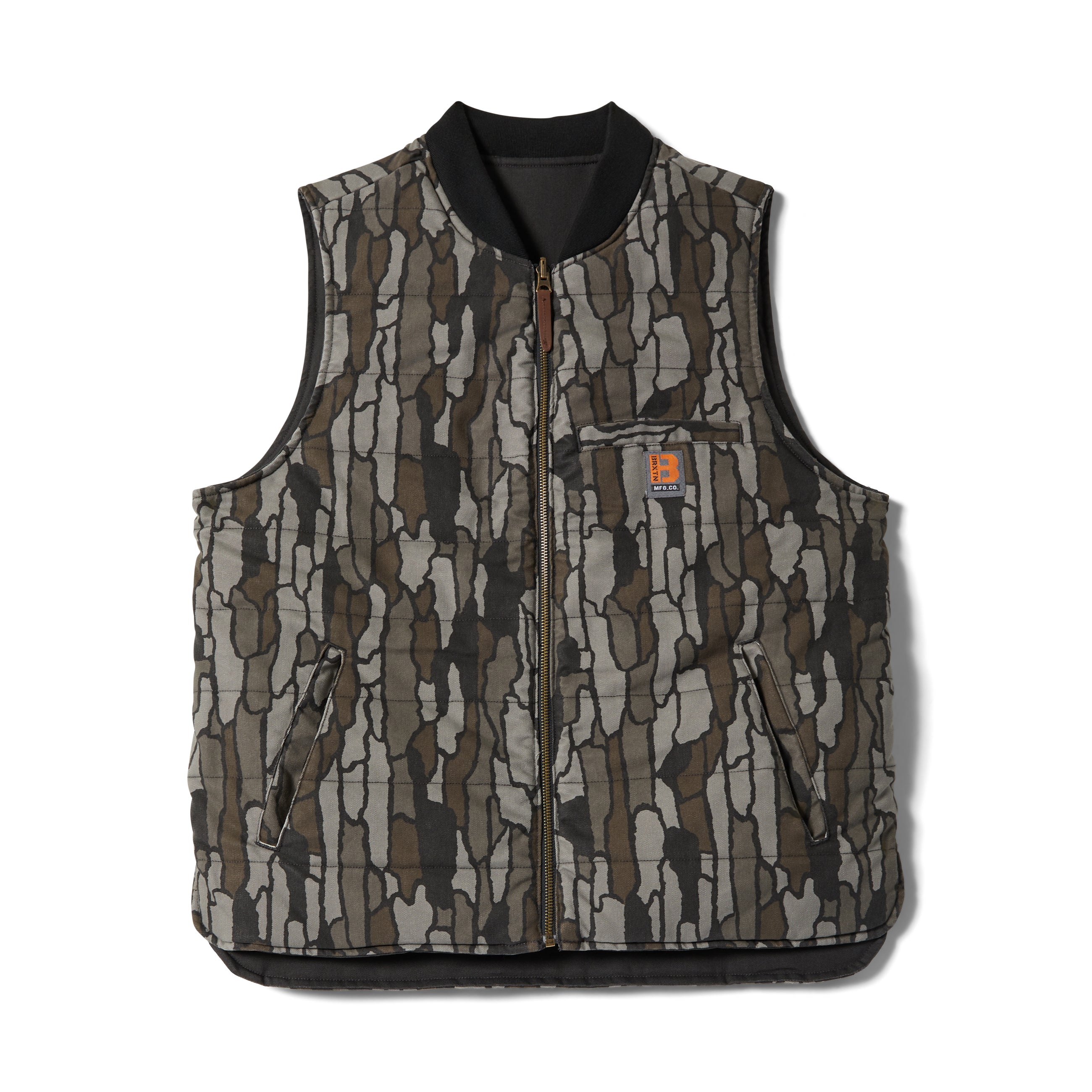 Brixton Builders Abraham Reversible Vest - Bark Camo – Palm Isle