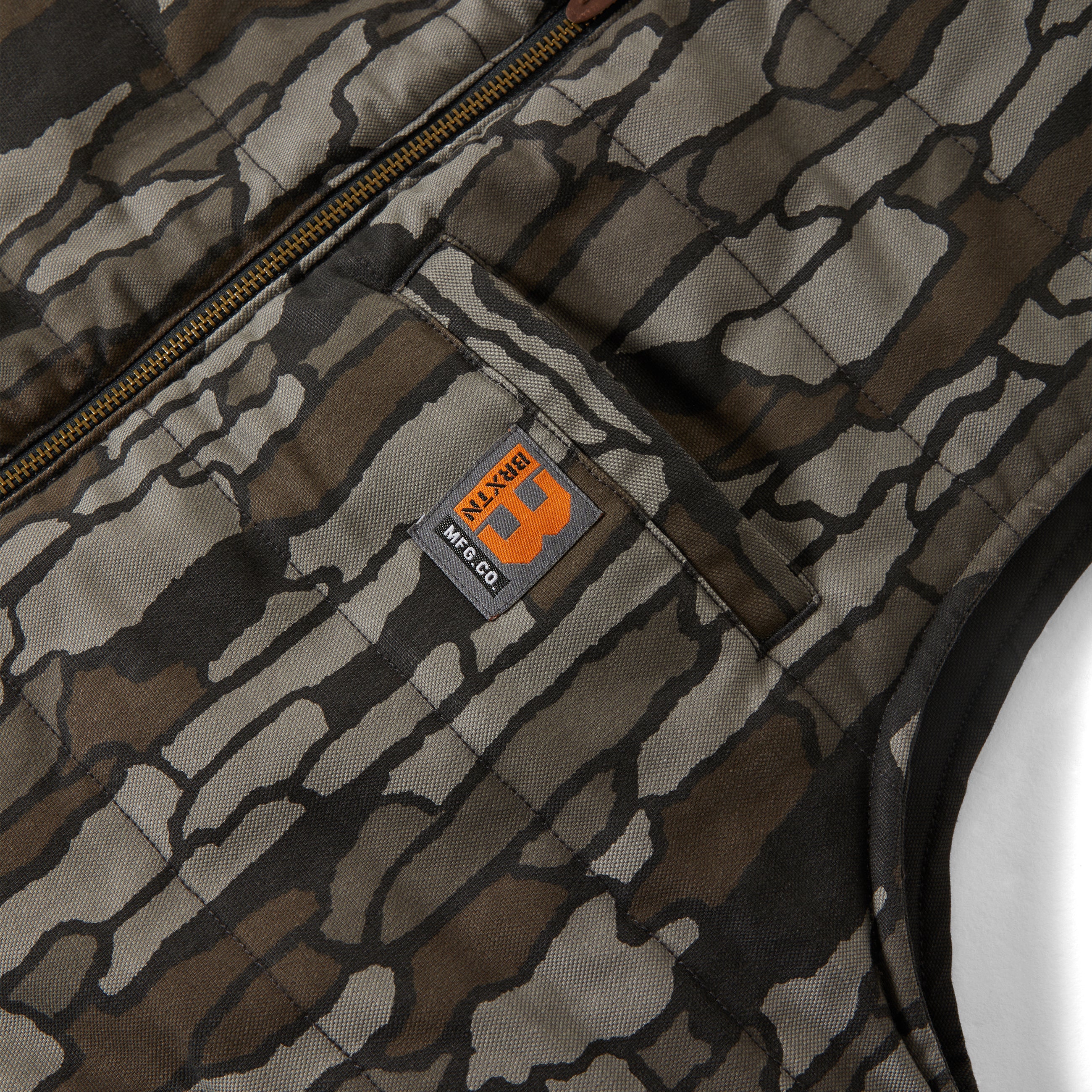 Builders Abraham Reversible Vest - Bark Camo