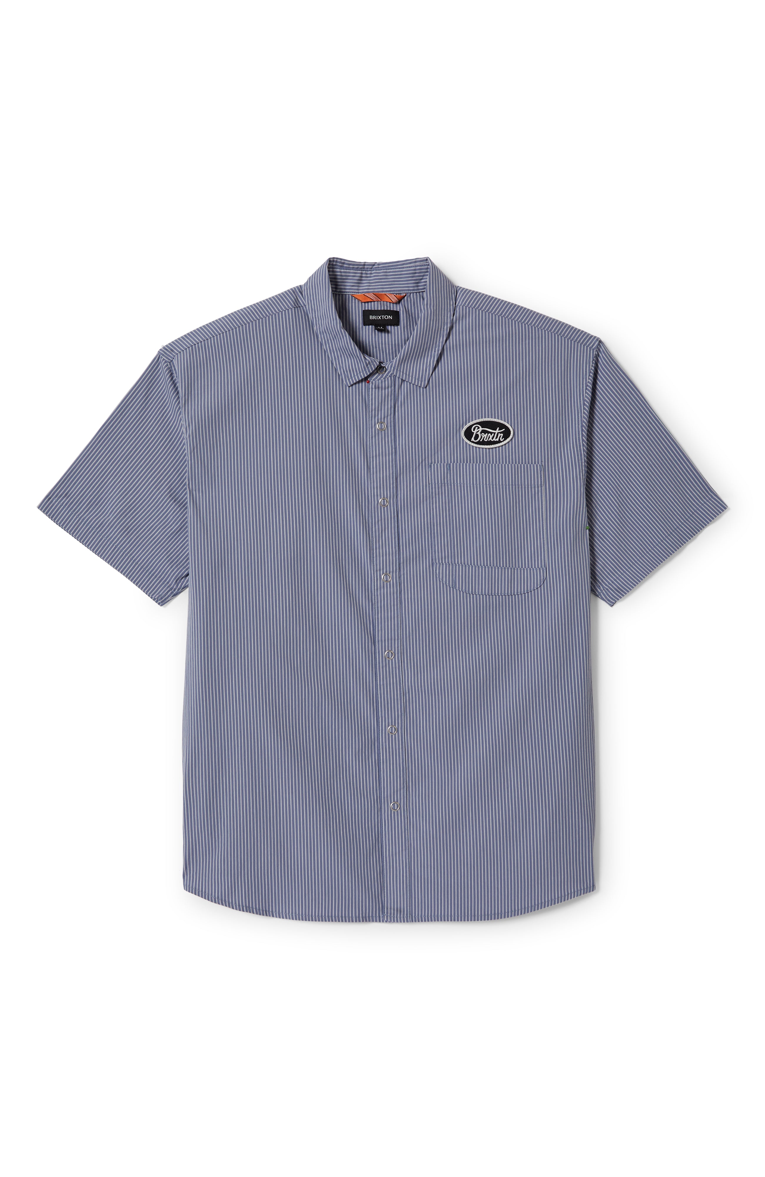 Builders Auto S/S Shirt - Twilight Blue/White Stripe