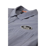 Builders Auto S/S Shirt - Twilight Blue/White Stripe