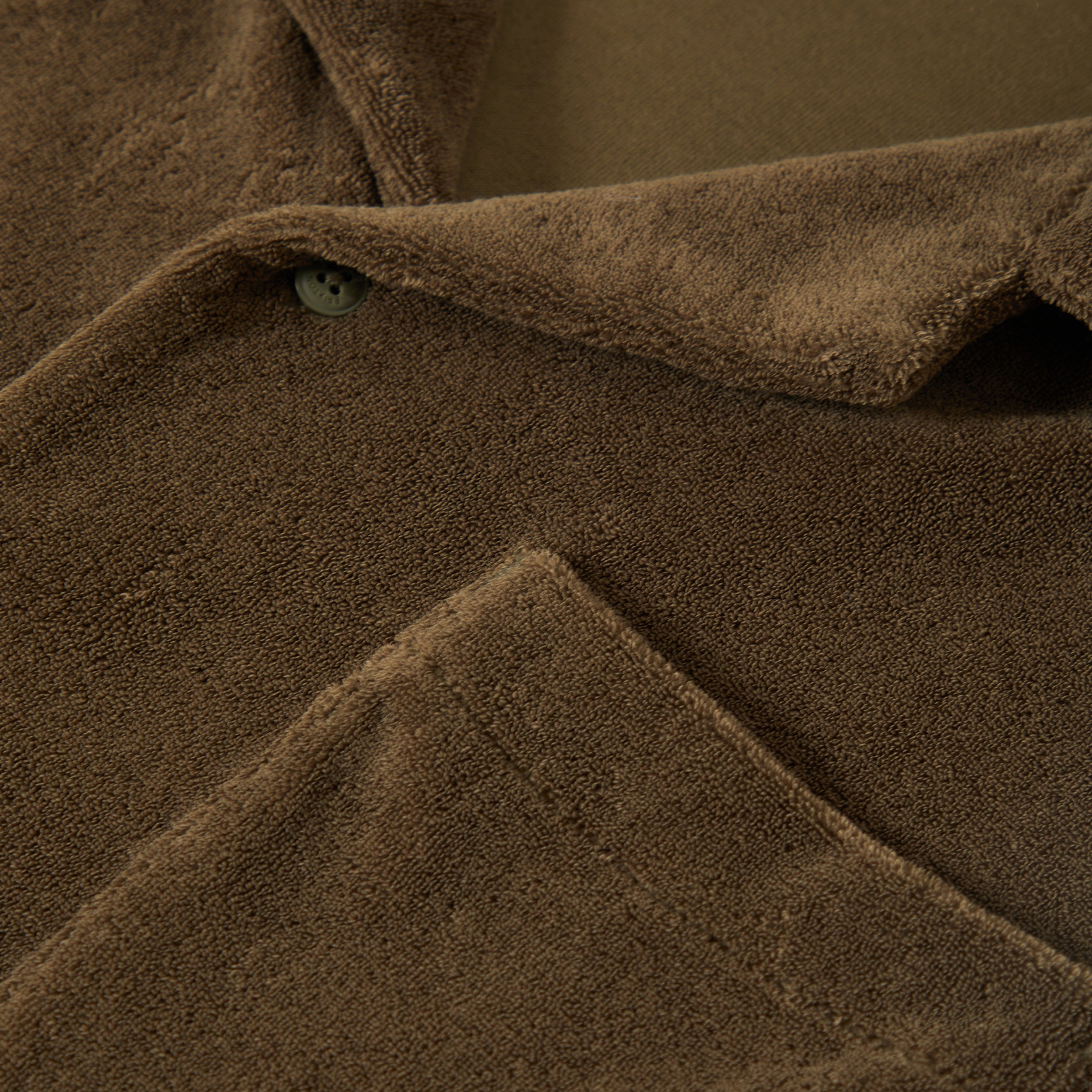 Bunker French Terry Cloth S/S Camp Collar Shirt - Ivy Green