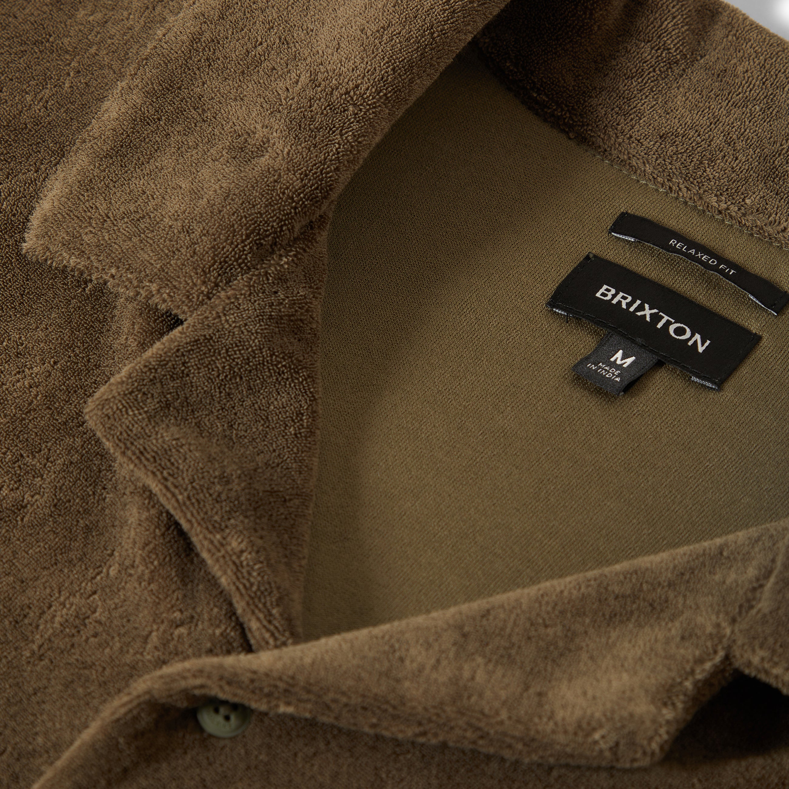 Bunker French Terry Cloth S/S Camp Collar Shirt - Ivy Green