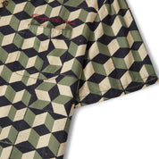 Burger She Wrote Shirt - Black/Green Tile