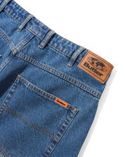 Baggy Denim Jeans - Distressed Indigo