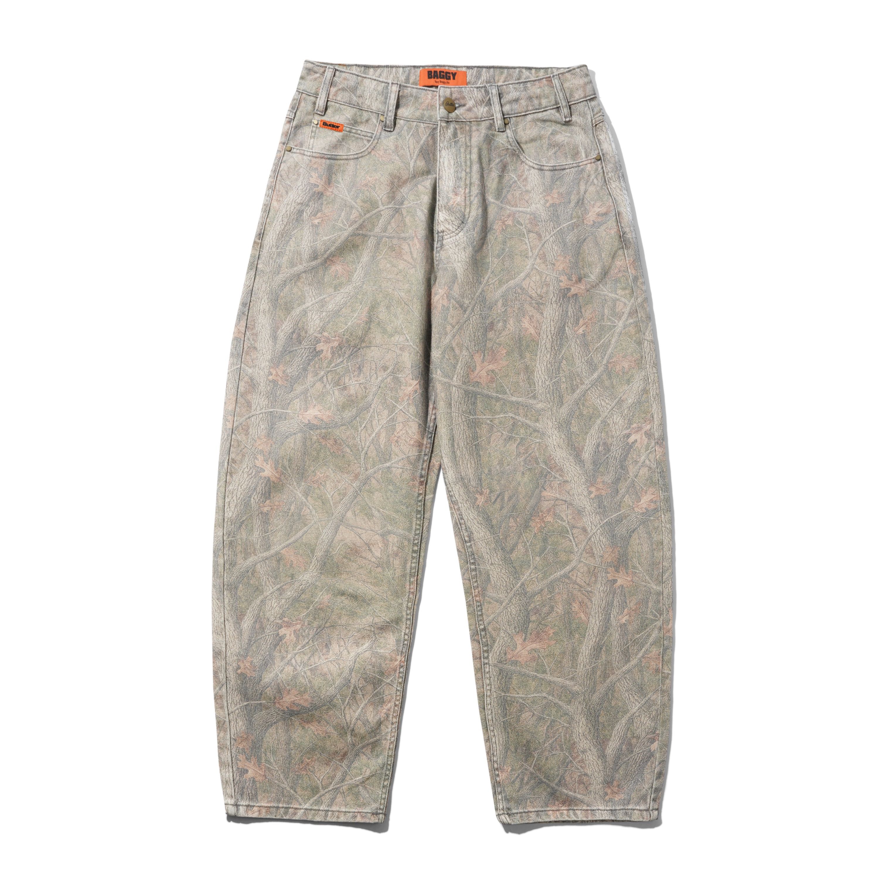 Baggy Denim Jeans - Forest Camo