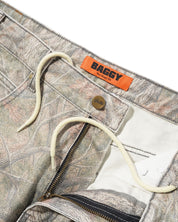 Baggy Denim Jeans - Forest Camo