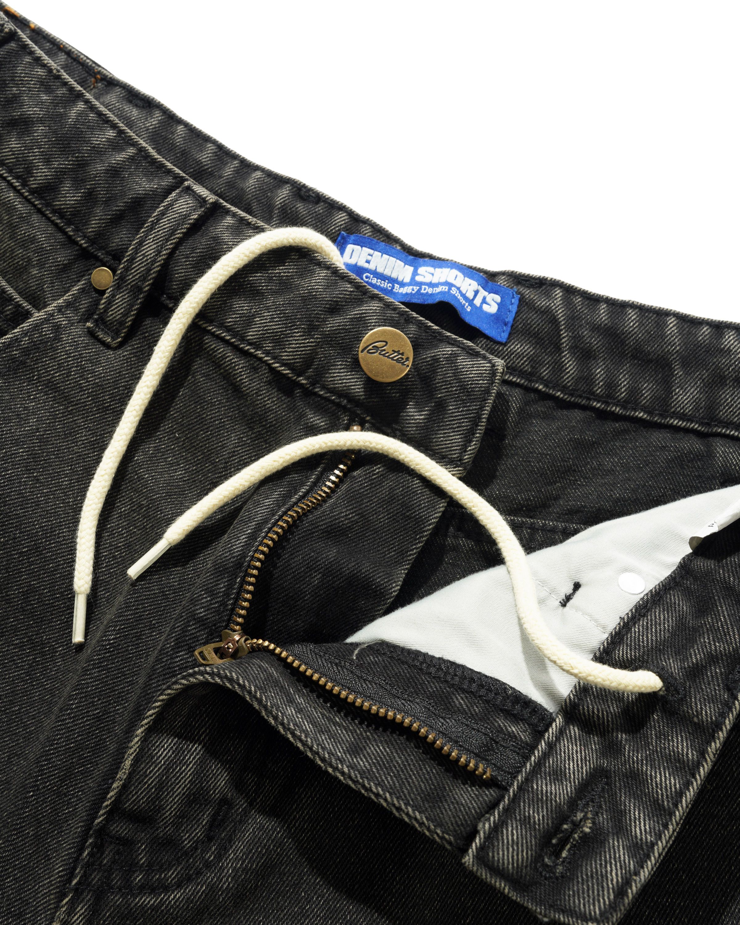 Short en Denim Baggy - Noir Délavé