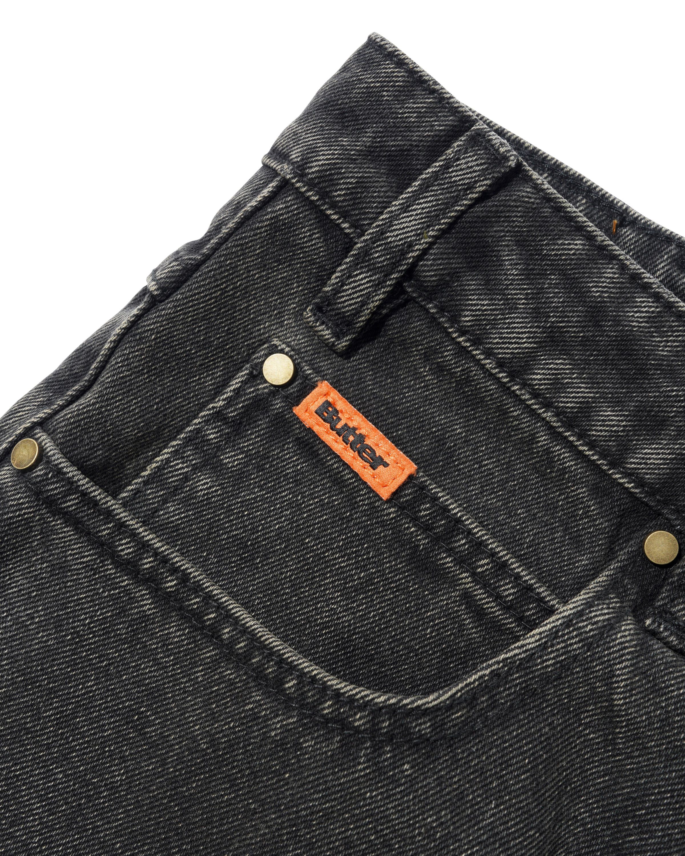 Short en Denim Baggy - Noir Délavé