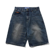 Short en Denim Baggy - Indigo Délavé Vintage