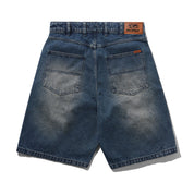 Short en Denim Baggy - Indigo Délavé Vintage