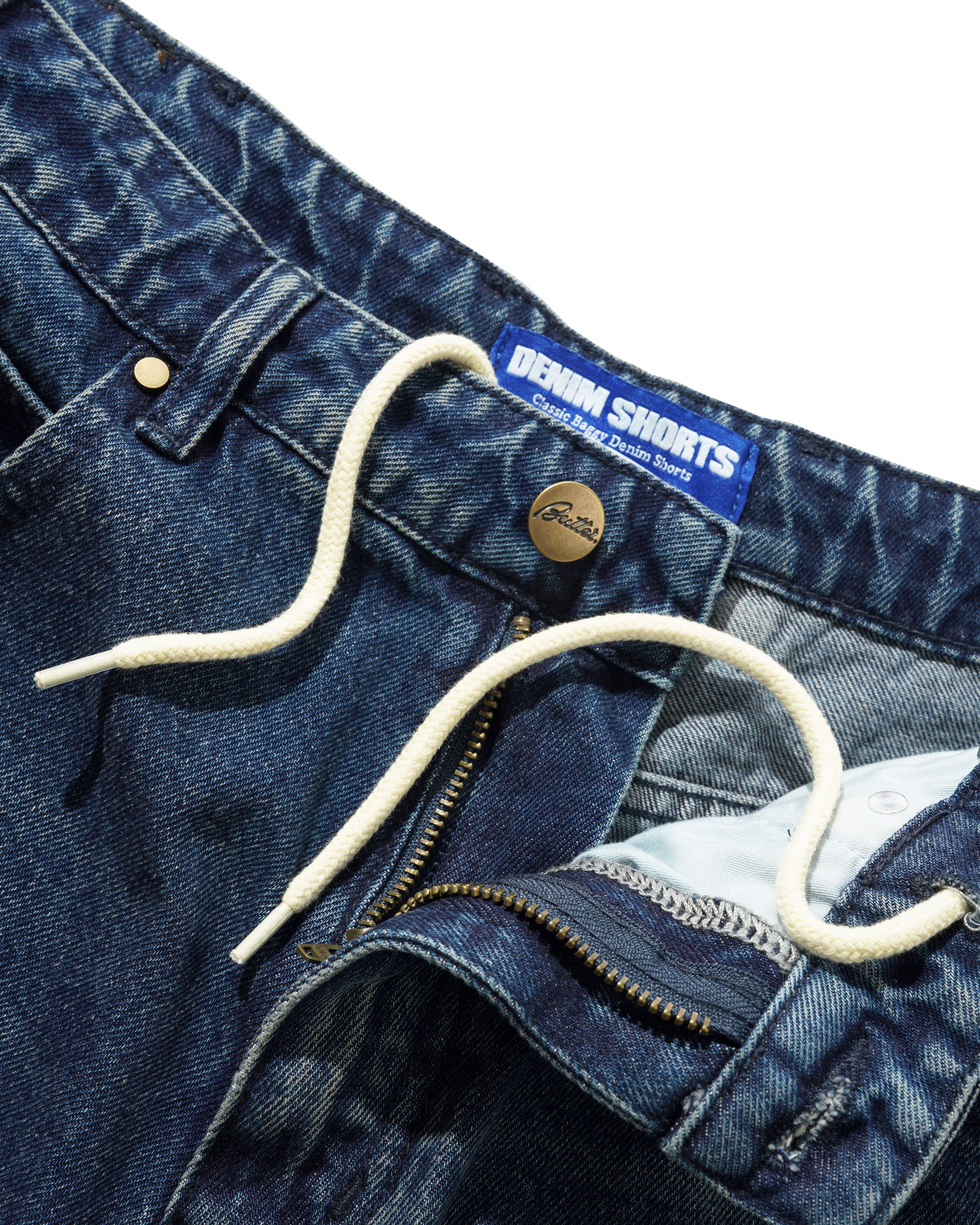 Short en Denim Baggy - Indigo Délavé Vintage