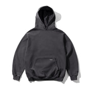 Basic Pullover Hood - Washed Black