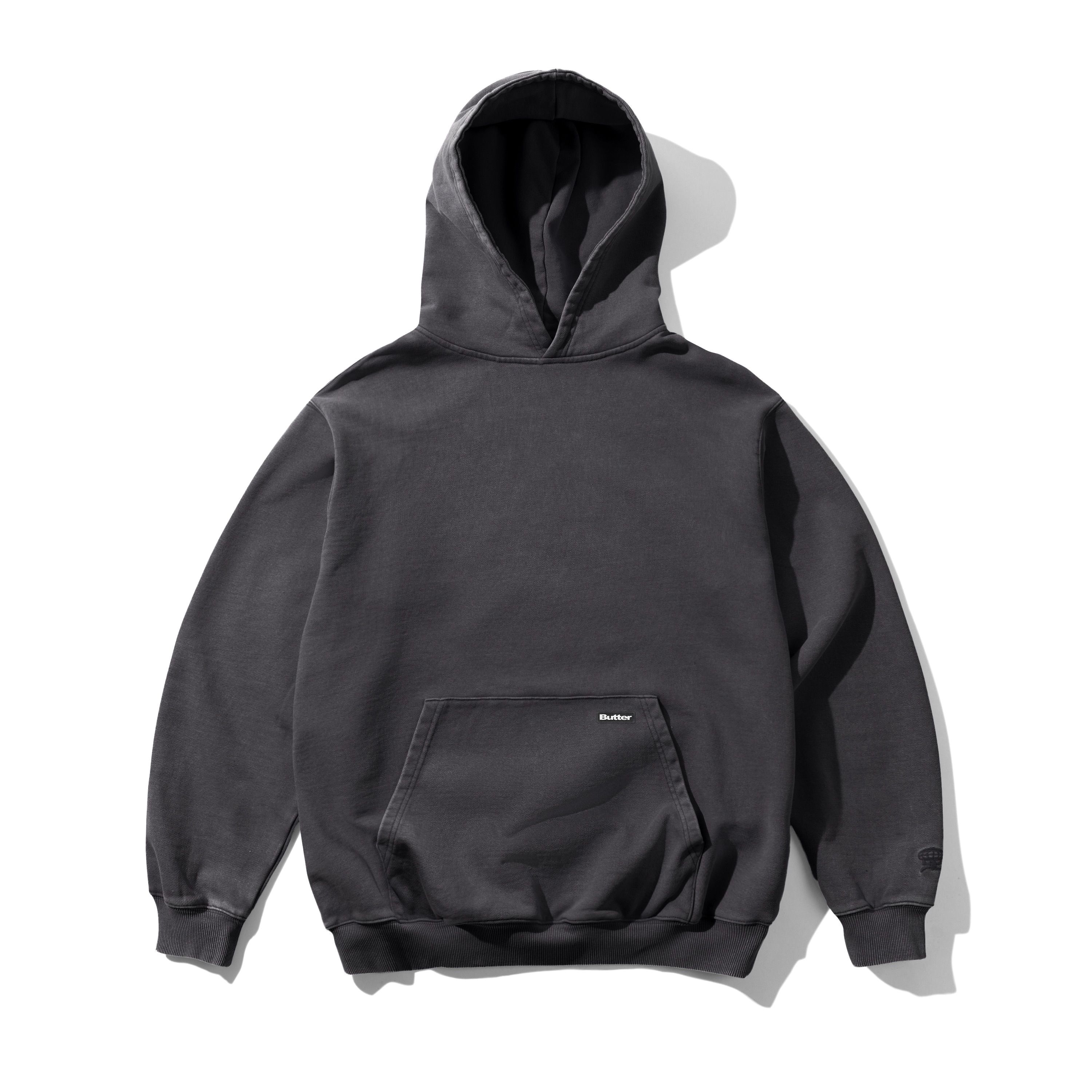 Basic Pullover Hood - Washed Black