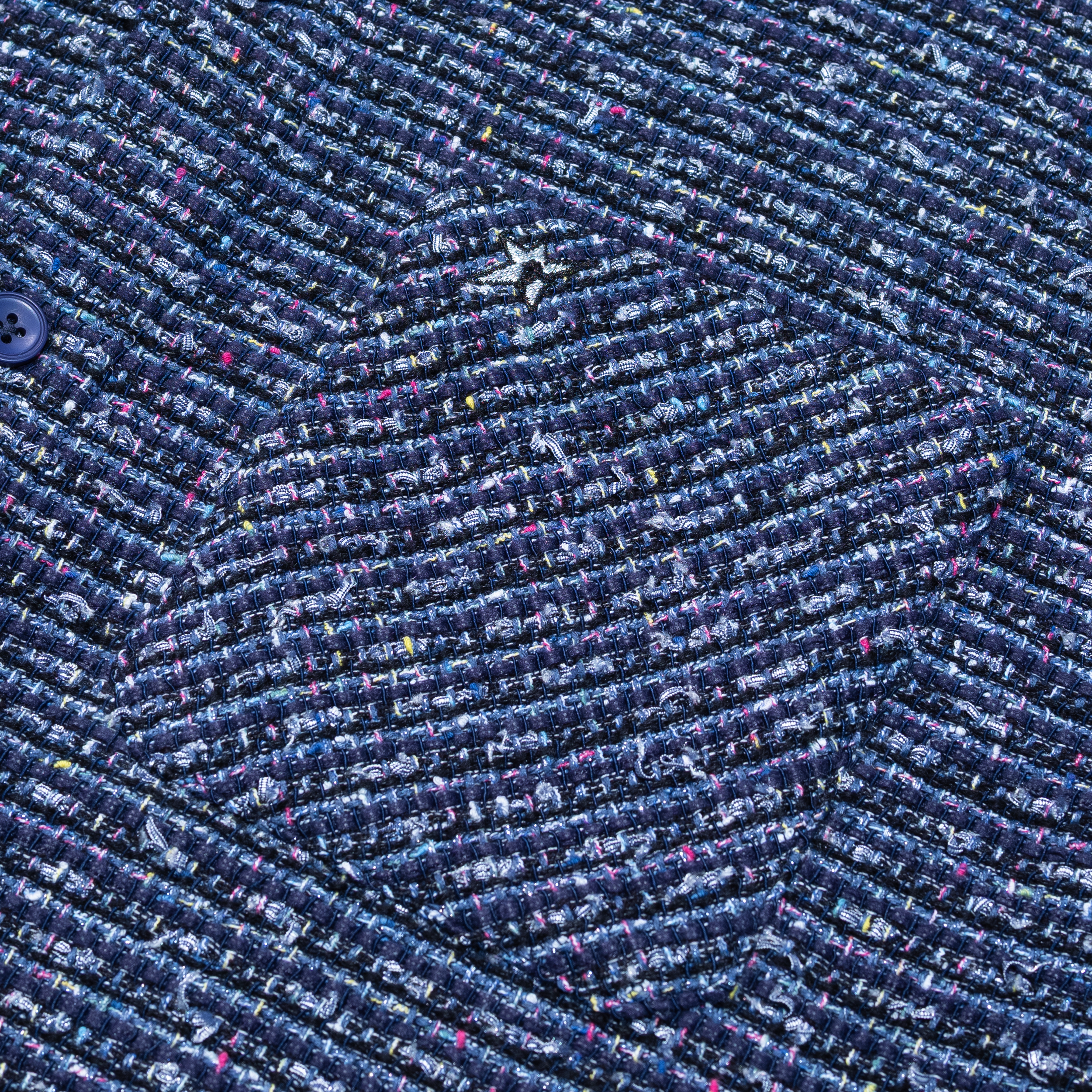 C-Star Chemise à Boutons Tressée - Bleu