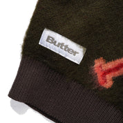 Beetle Zip-Thru Knit Sweater - Olive