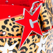 Riveted Leather Belt - Cheetah