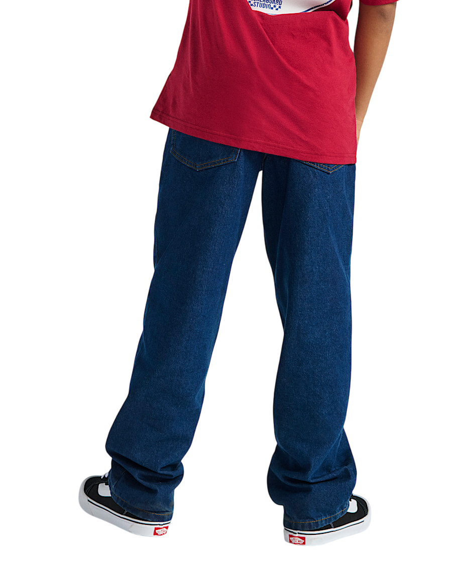 Kids Check-5 Loose Denim Pants - Midnight Blue