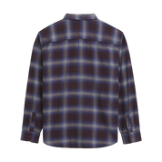 Bixby Plaid Flannel Shirt - Dark Port Red/Pewter Heather Grey
