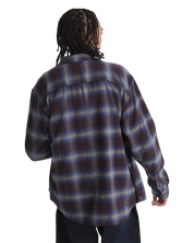 Bixby Plaid Flannel Shirt - Dark Port Red/Pewter Heather Grey