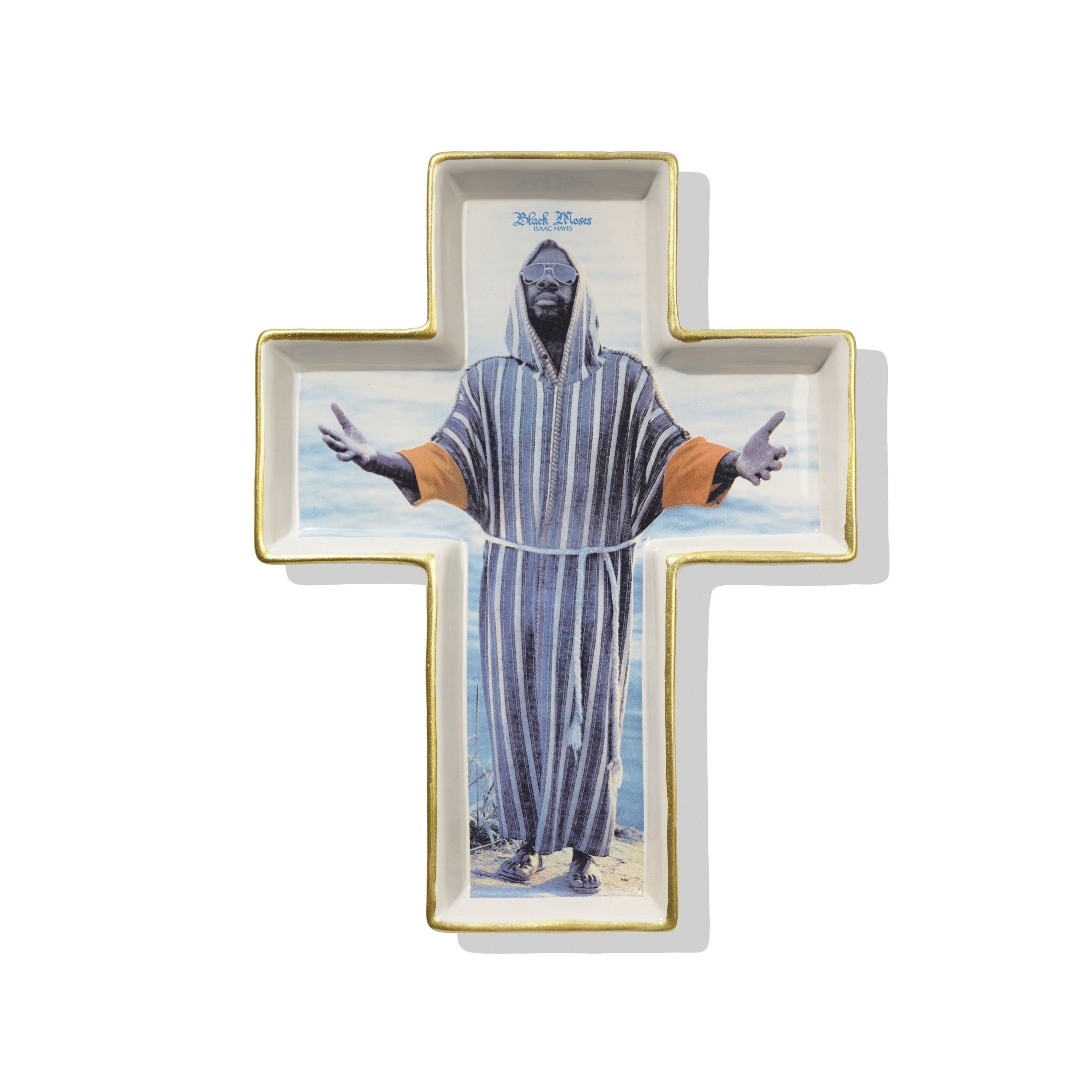 Black Moses Tray - White