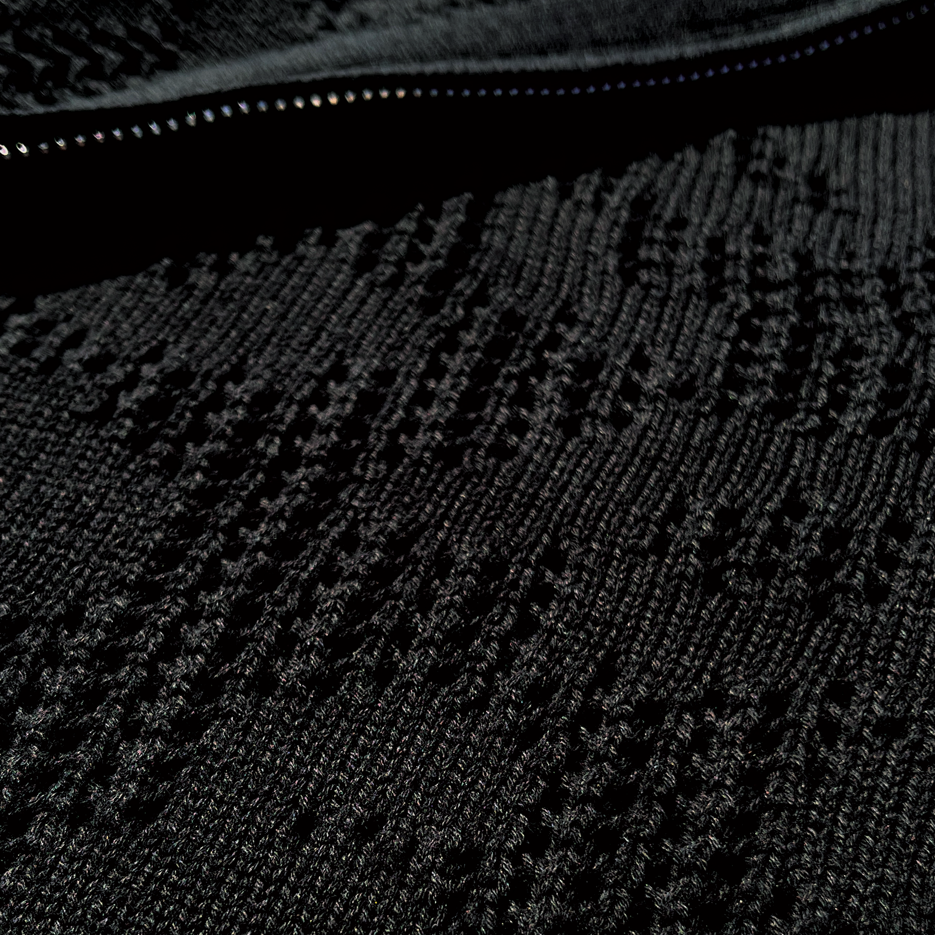 P&DF - Crochet Zip Hood - Black