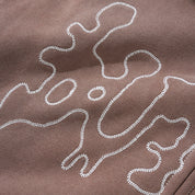 Blotch Zip-Thru Hood - Washed Berry